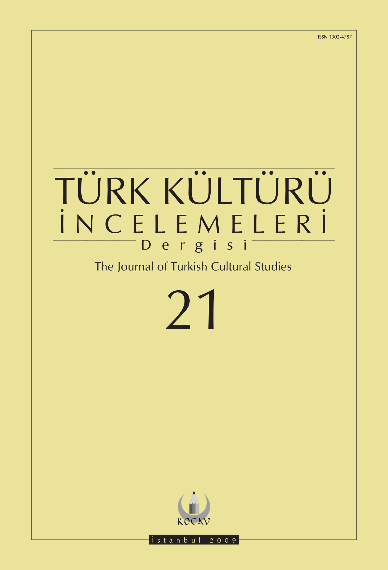 Türk Kültürü İncelemeleri Dergisi Sayı 21